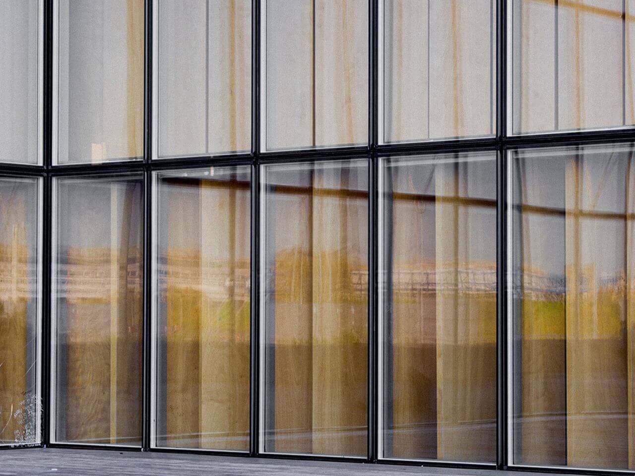 Glass window reflection, Paris