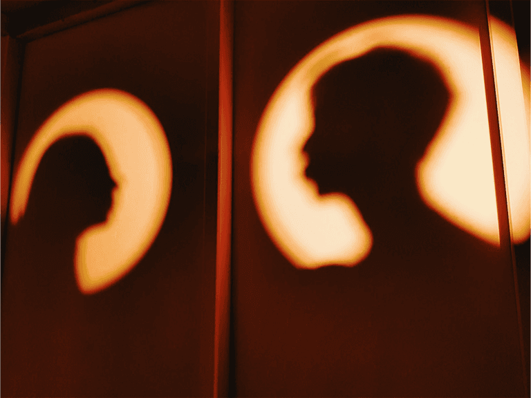 Silhouettes and faces