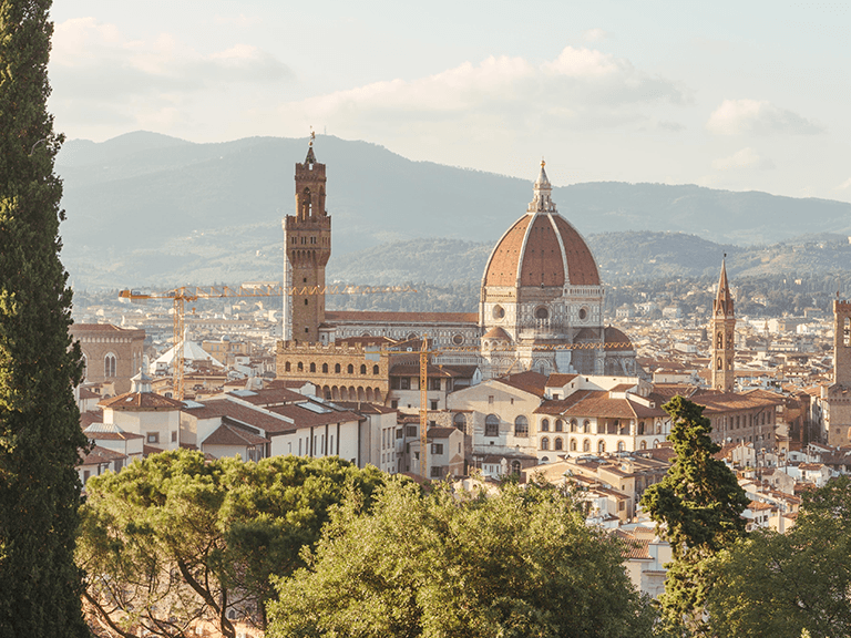 Brunelleschi's Dome and Arnolfo Tower, Florence, Italy